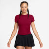 Nike Court Advantage Short Sleeve Top (W) (Red)