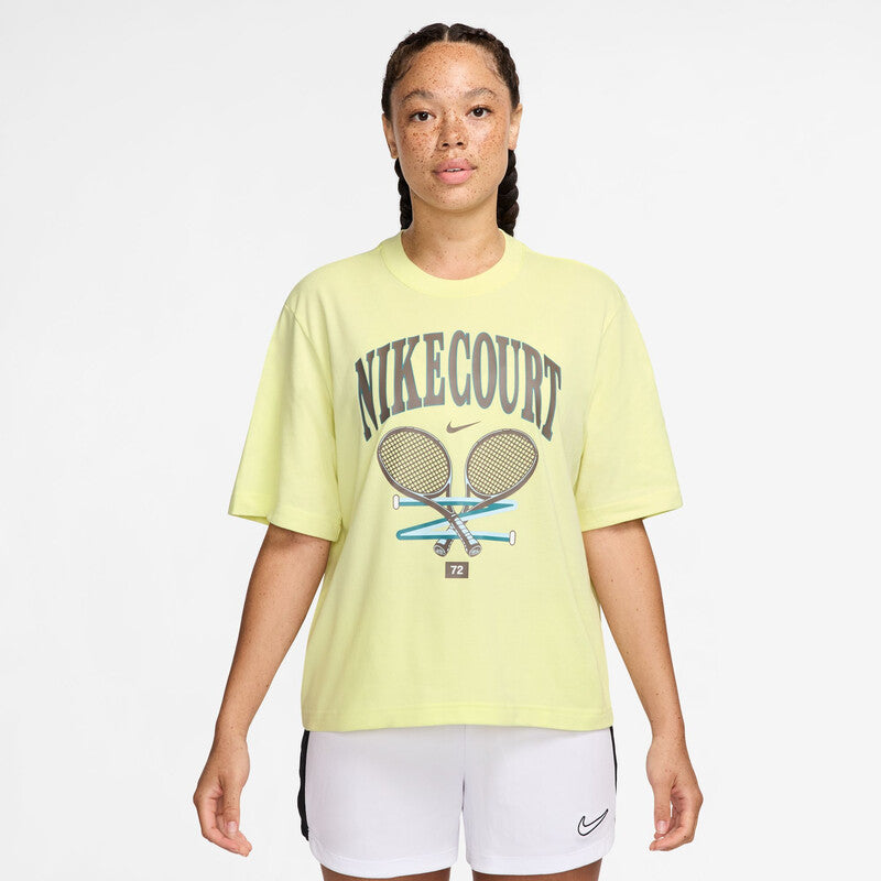 Nike Court Dri-Fit Oz Open Tee (W) (Green)