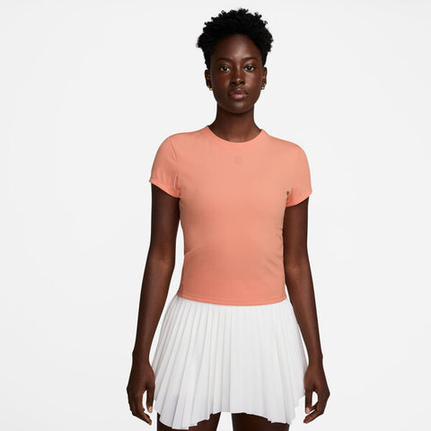 Nike Court Advantage Short Sleeve Top (W) (Apricot Agate)