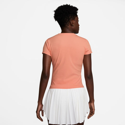 Nike Court Advantage Short Sleeve Top (W) (Apricot Agate)