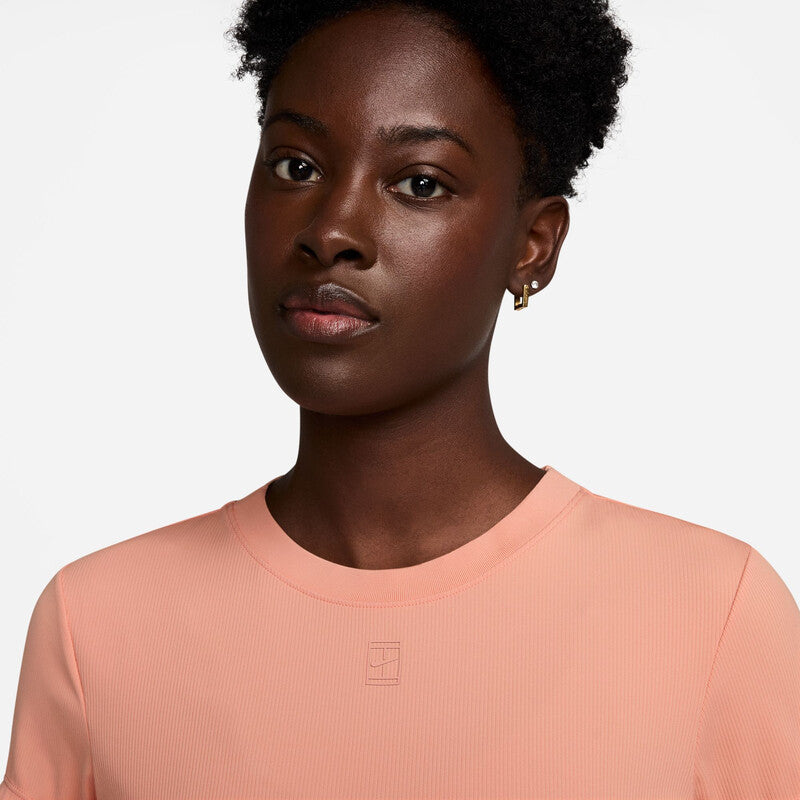 Nike Court Advantage Short Sleeve Top (W) (Apricot Agate)