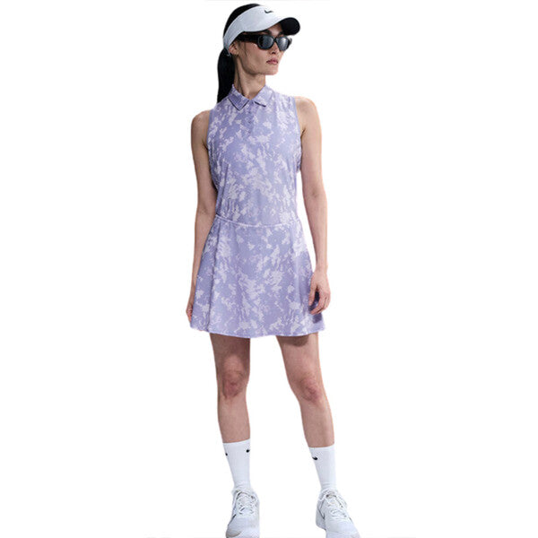 Nike Dri-Fit Victory Sleeveless Printed Polo (W) (Lilac Ice)