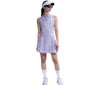 Nike Dri-Fit Victory Sleeveless Printed Polo (W) (Lilac Ice)