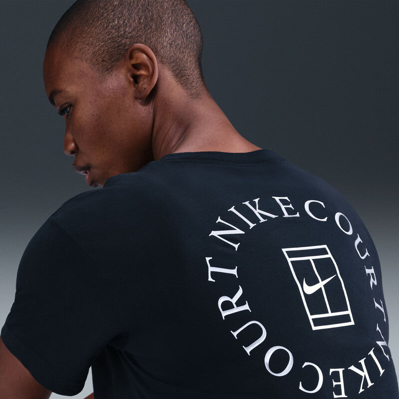 Nike Court Slam Short Sleeve Cropped Ny Tee (W) (White) Nike