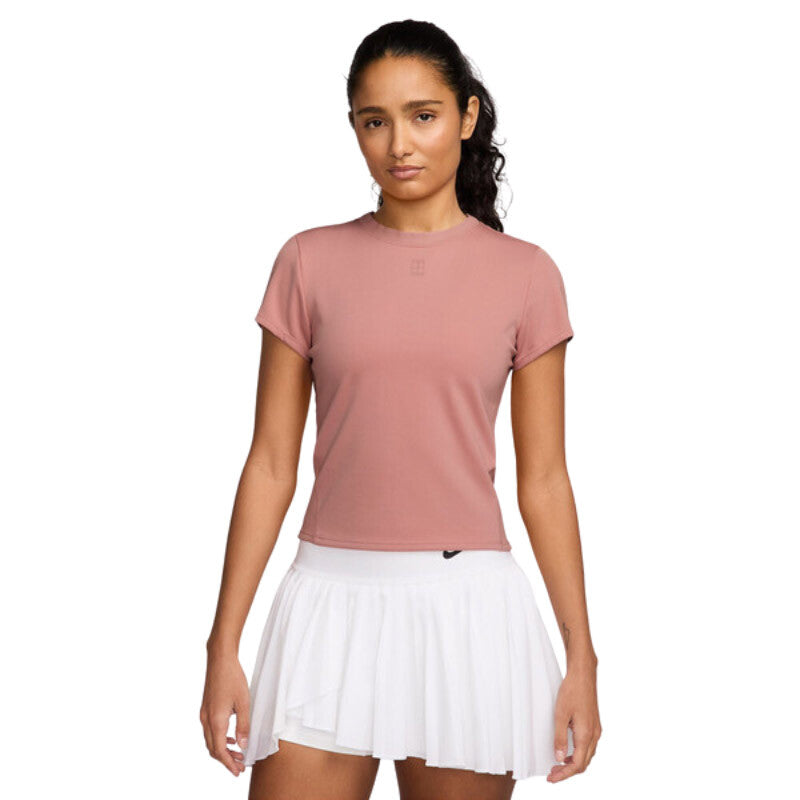 Nike Court Advantage Short Sleeve Top (W) (Red Stardust) Nike