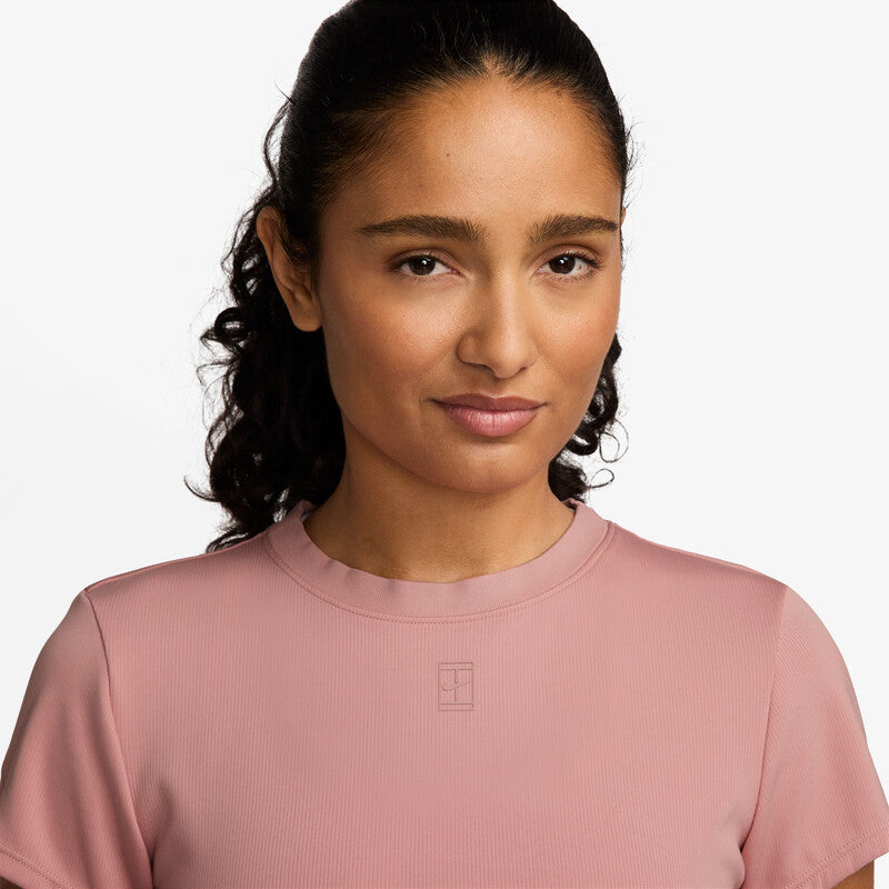 Nike Court Advantage Short Sleeve Top (W) (Red Stardust) Nike