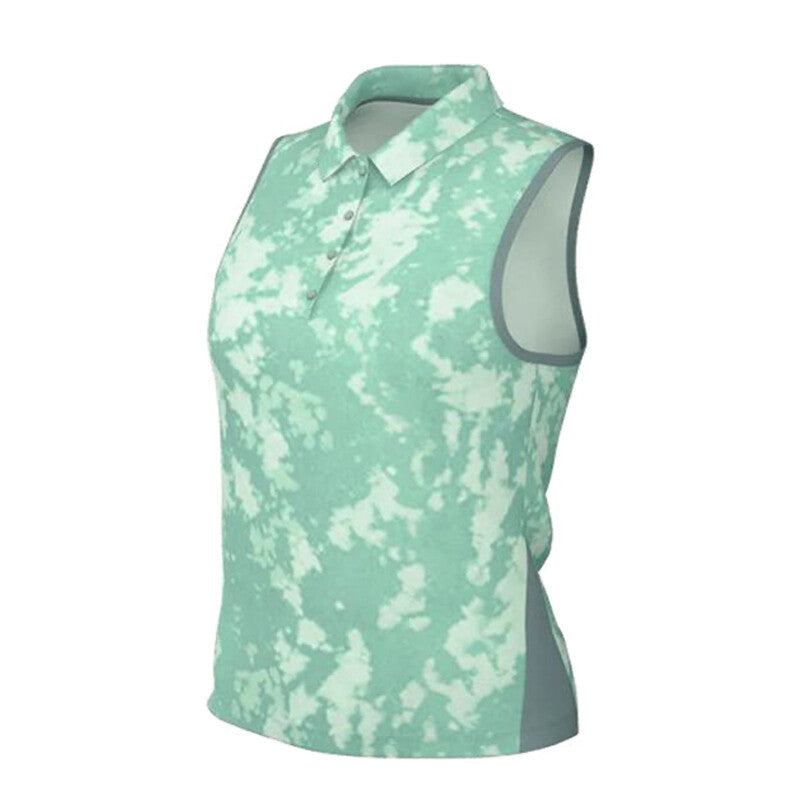 Nike Dri-Fit Victory Sleeveless Printed Polo (W) (Cannon)