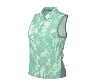 Nike Dri-Fit Victory Sleeveless Printed Polo (W) (Cannon)