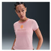 Nike Chll Knit Md Cropped Short Sleeve Top (W) (Pink Glaze) Nike