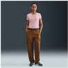 Nike Chll Knit Md Cropped Short Sleeve Top (W) (Pink Glaze) Nike
