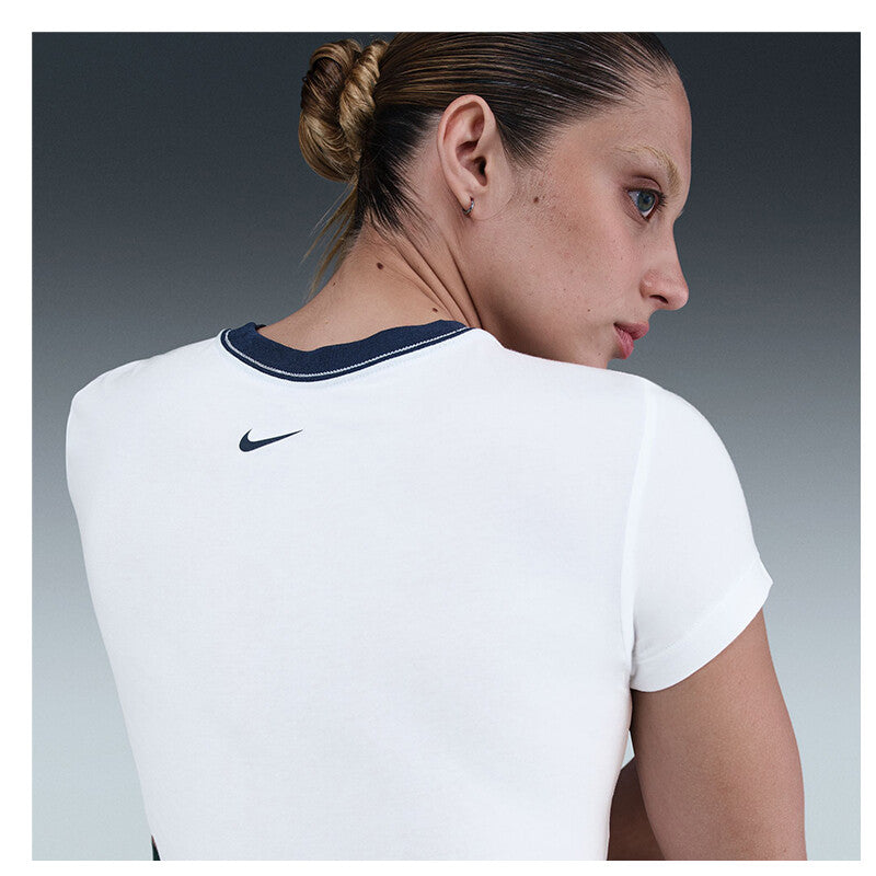 Nike Chll Knit Md Cropped Short Sleeve Top (W) (Pink Glaze) Nike
