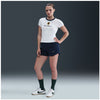 Nike Chll Knit Md Cropped Short Sleeve Top (W) (Pink Glaze) Nike