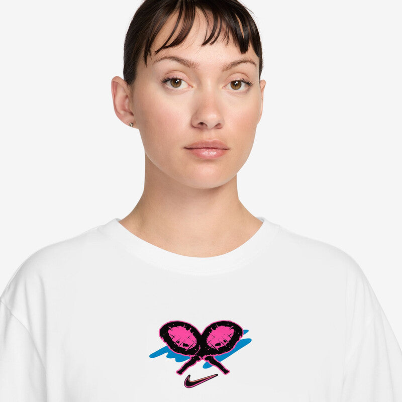 Nike Dri-Fit Slam Short Sleeve Tee Oz (W) (White) Nike CN59AR-WHT-XS