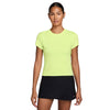 Nike Court Advantage Short Sleeve Top (W) (Lt Lemon Twist)
