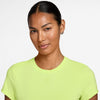 Nike Court Advantage Short Sleeve Top (W) (Lt Lemon Twist)