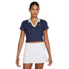 Nike Court Cltn Cropped Polo (W) (Navy)