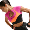Nike Pro Sculpt Short Sleeve Bra Top (W) (Orange/Black)