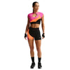 Nike Pro Sculpt High-Rise 3" Shorts (W) (Black/Orange)