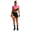 Nike Pro Sculpt High-Rise 3" Shorts (W) (Black/Orange) Nike