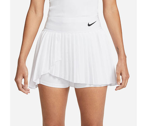 Nike Court Advantage Pleated Skirt (W) (White)