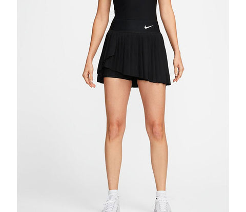 Nike Court Advantage Pleated Skirt (W) (Black)