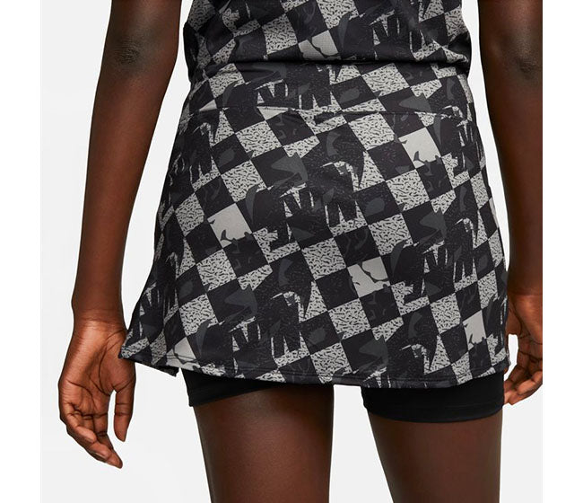 Nike Court Victory Printed Skirt (W) (Black)