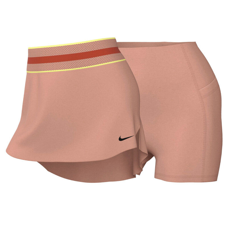 Nike Court Slam Roland Garros Skirt (W) (Pink Quartz)