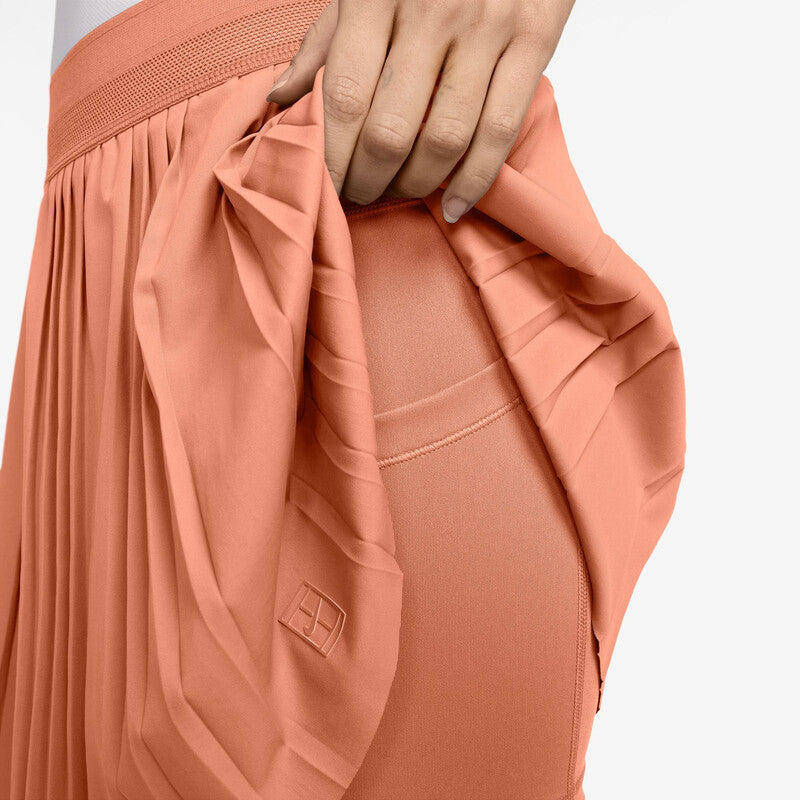 Nike Court Advantage Ace Pleated Skirt (W) (Apricot Agate)