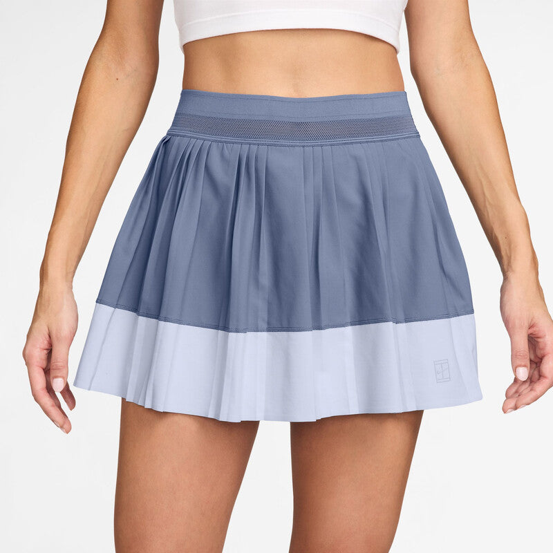 Nike Court Advantage Pleated Stripe Skirt (W) (White) Nike