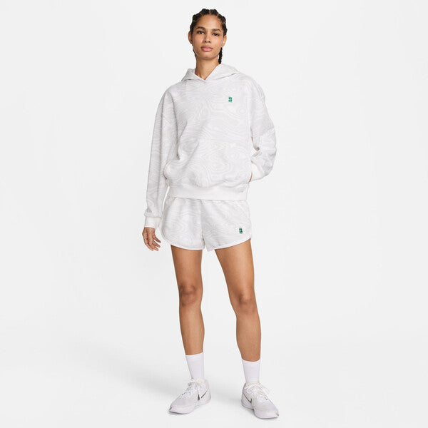 Nike Court Heritage Printed Hoodie (W) (White)