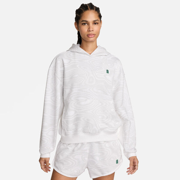 Nike Court Heritage Printed Hoodie (W) (White)