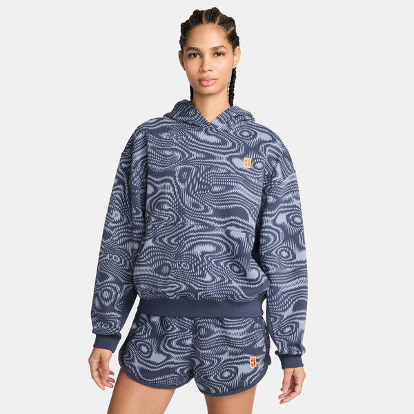 Nike Court Heritage Printed Hoodie (W) (Thunder Blue)