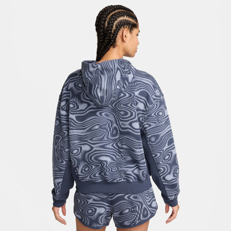 Nike Court Heritage Printed Hoodie (W) (Thunder Blue)