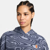 Nike Court Heritage Printed Hoodie (W) (Thunder Blue)