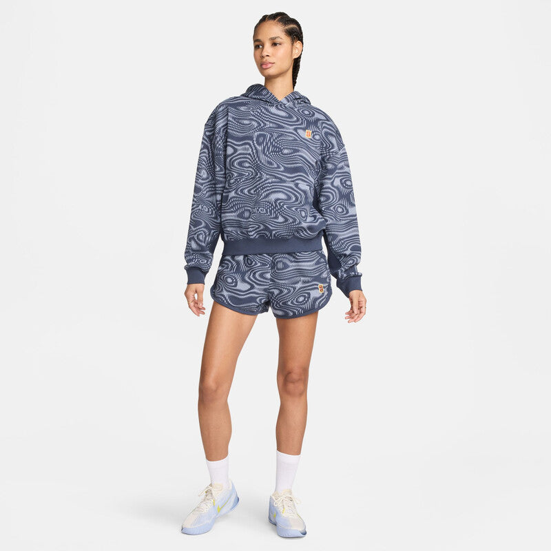 Nike Court Heritage Printed Hoodie (W) (Thunder Blue)