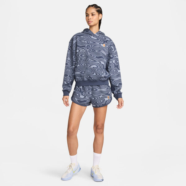 Nike Court Heritage Printed Hoodie (W) (Thunder Blue)