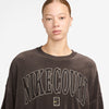 Nike Court Heritage Oversized Crewneck Sweatshirt (W) (Baroque Brown)