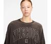 Nike Court Heritage Oversized Crewneck Sweatshirt (W) (Baroque Brown)