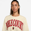 Nike Court Heritage Phoenix Fleece Crew Sweatshirt (W) (Ivory)