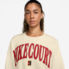 Nike Court Heritage Phoenix Fleece Crew Sweatshirt (W) (Ivory)
