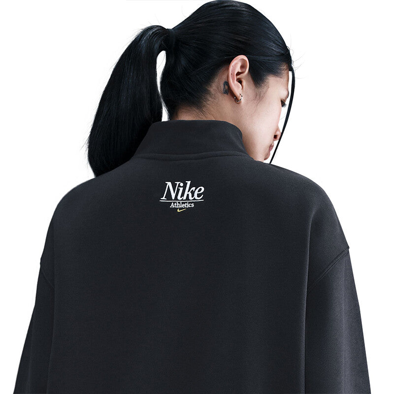 Nike Phoenix Fleece Long Sleeve 1/4 Zip (W) (Midnight Navy) Nike