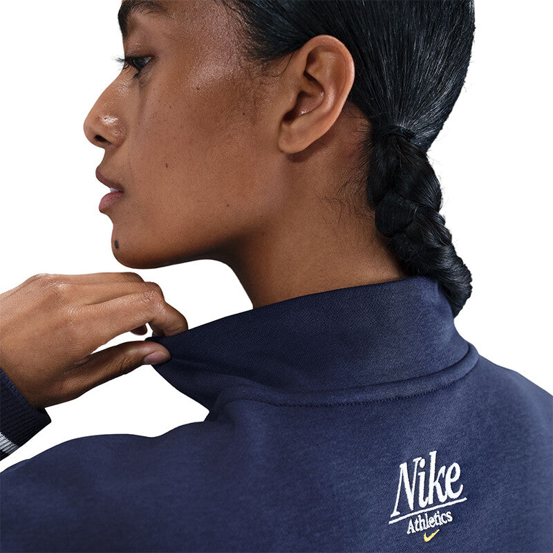 Nike Phoenix Fleece Long Sleeve 1/4 Zip (W) (Midnight Navy) Nike