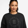Nike Court Heritage Phoenix Fleece Crew Sweatshirt Ii (W) (Black) Nike CN815P-BLK-XS