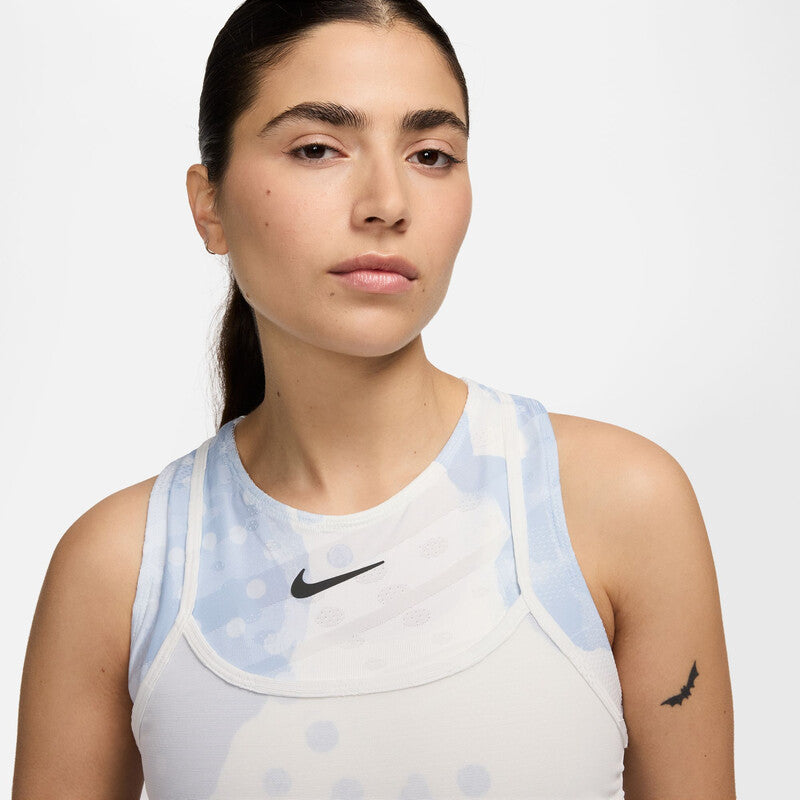 Nike Court Slam Melbourne Printed Dress (W) (White)
