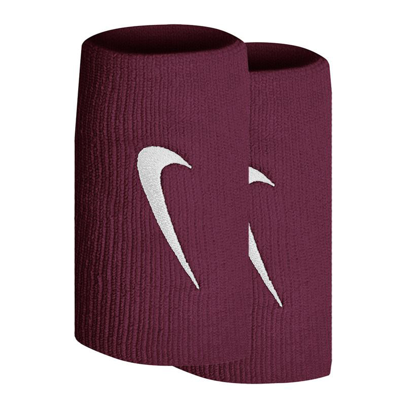 Nike Tennis Premier Double Wristbands (2X) (Dark Beetroot)