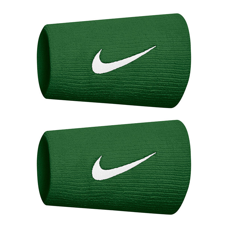 Nike Tennis Premier Double Wristbands (2X) (White/Gorge Green) Nike