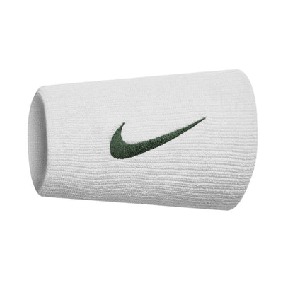 Nike Tennis Premier Double Wristbands (2X) (White/Gorge Green) Nike CN988F-WHT-OS