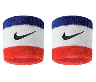 Nike Wristbands (2X) (Red/Blue/White)