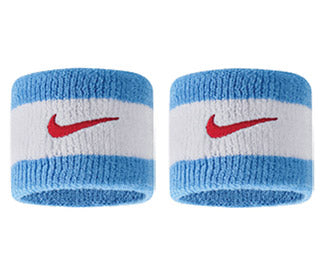 Nike Wristbands (2X)(Wht,Blu,Red)
