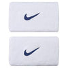 Nike Double Wristbands (2X) (White/Navy)